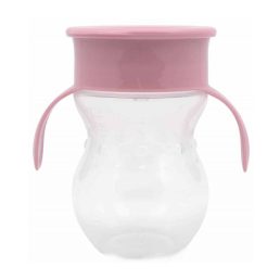 Baby Care 360 itatópohár fogantyúval - pink