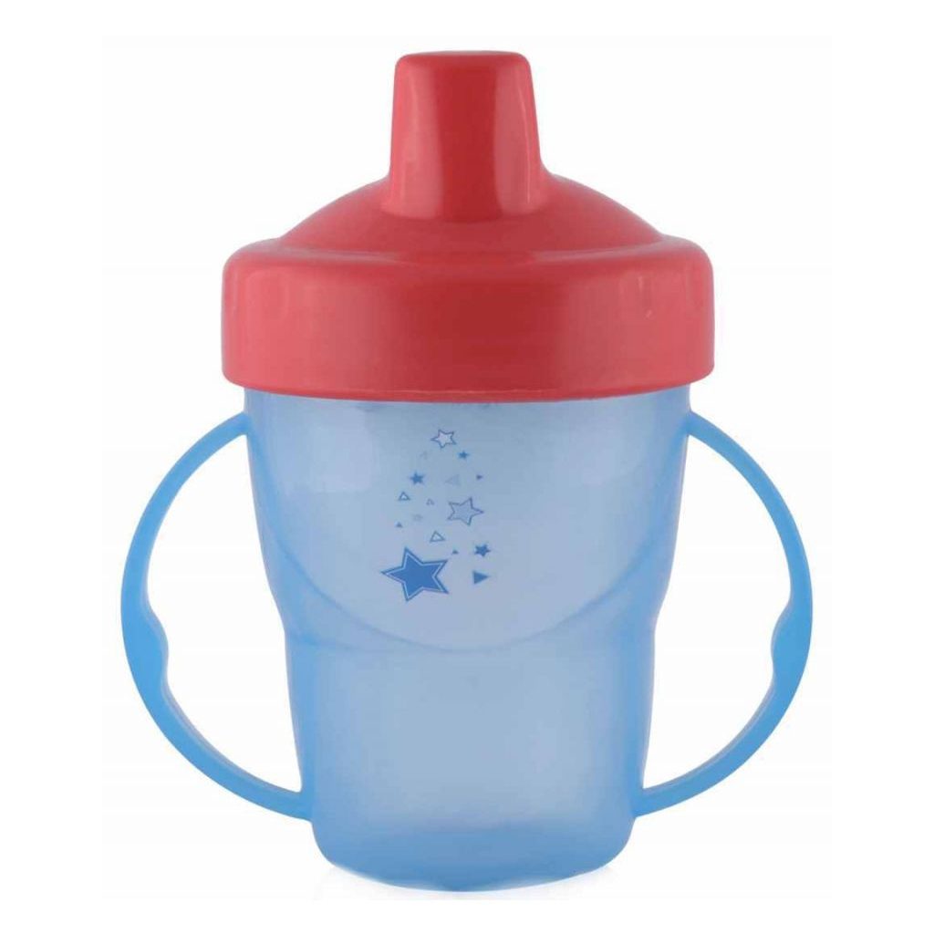 Baby Care itatópohár fogantyúval 210ml magas - blue