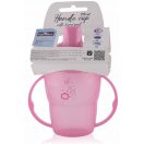 Baby Care itatópohár fogantyúval 210ml magas - pink