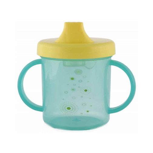 Baby Care itatópohár fogantyúval 210ml alacsony - green