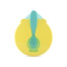 Baby care etető tál + kanál - green