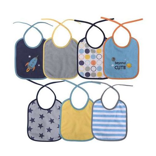 Baby Care 7Darab-os előke, mintás - Boy