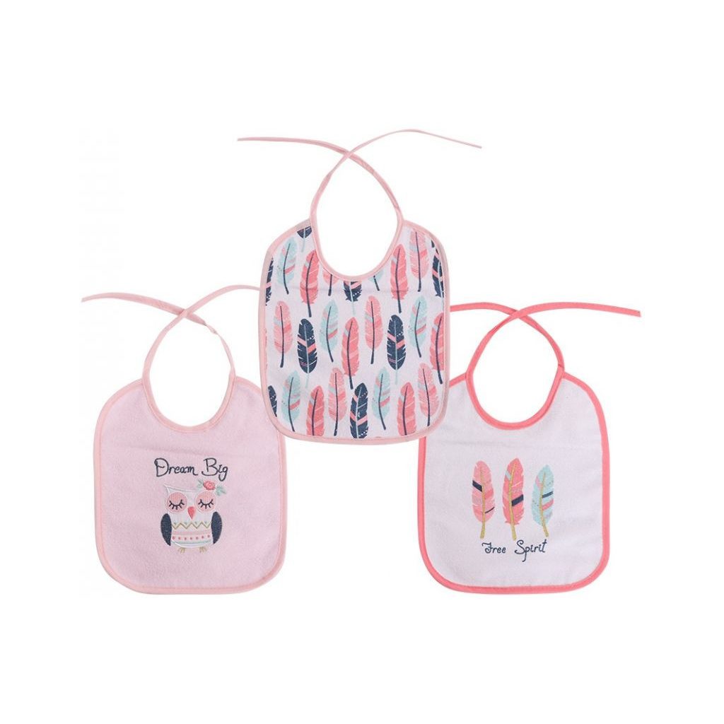 Baby Care 3Darab-os előke, megkötős - Girl