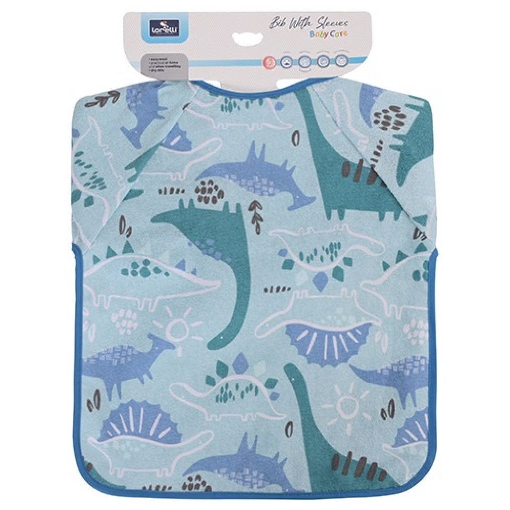 Baby Care hosszú ujjú pamut előke - Boy