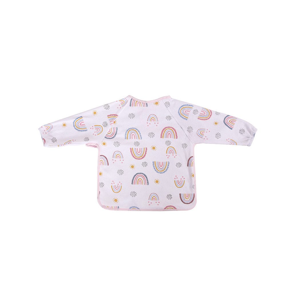 Baby Care hosszú ujjú pamut előke - Girl