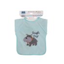 Baby Care hímzett hosszú ujjú pamut előke - Boy