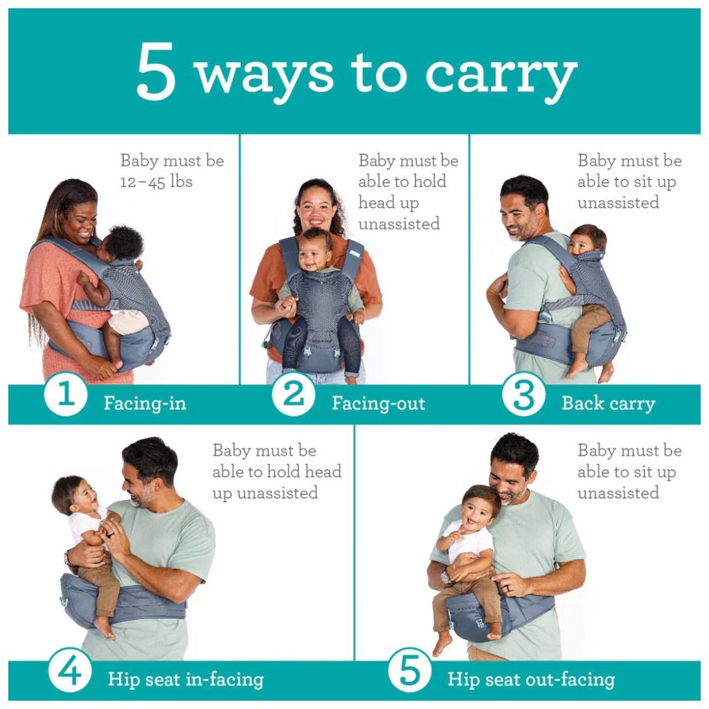 Infantino Hip Rider Plus 5az1-ben hordozó