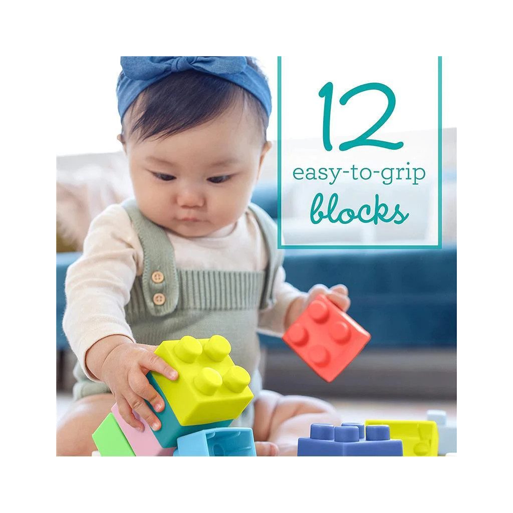 Infantino Super Soft 1st Building Blocks készségfejlesztő építő