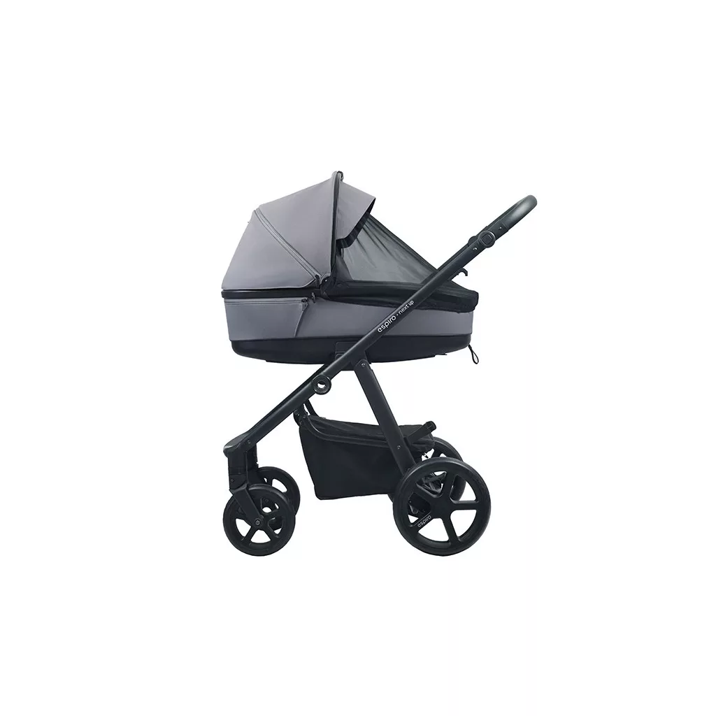 Espiro Next UP Black Gel 2in1 multifunkciós babakocsi - 310 Metal Black