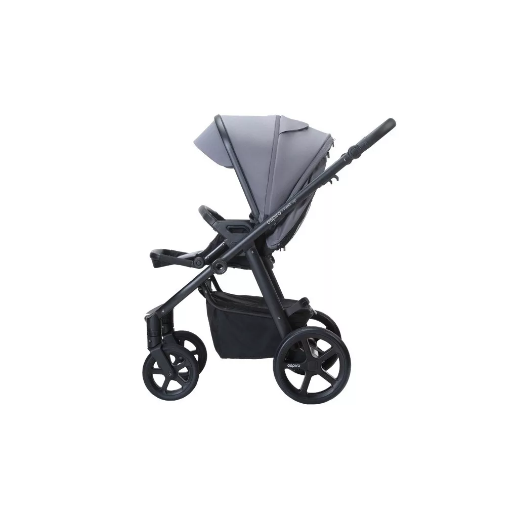 Espiro Next UP Black Gel 2in1 multifunkciós babakocsi - 310 Metal Black