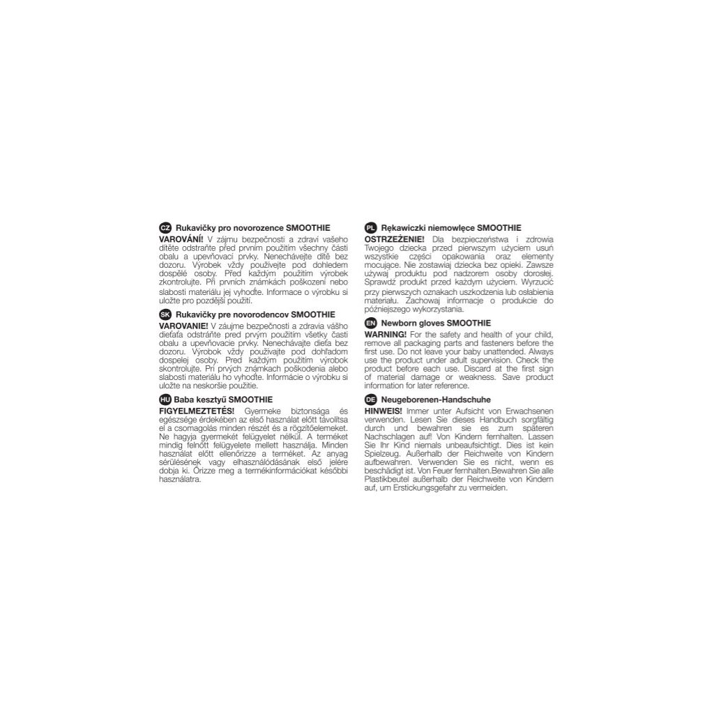 PETITE&MARS újszülött kesztyű  Smoothie Sky Blue