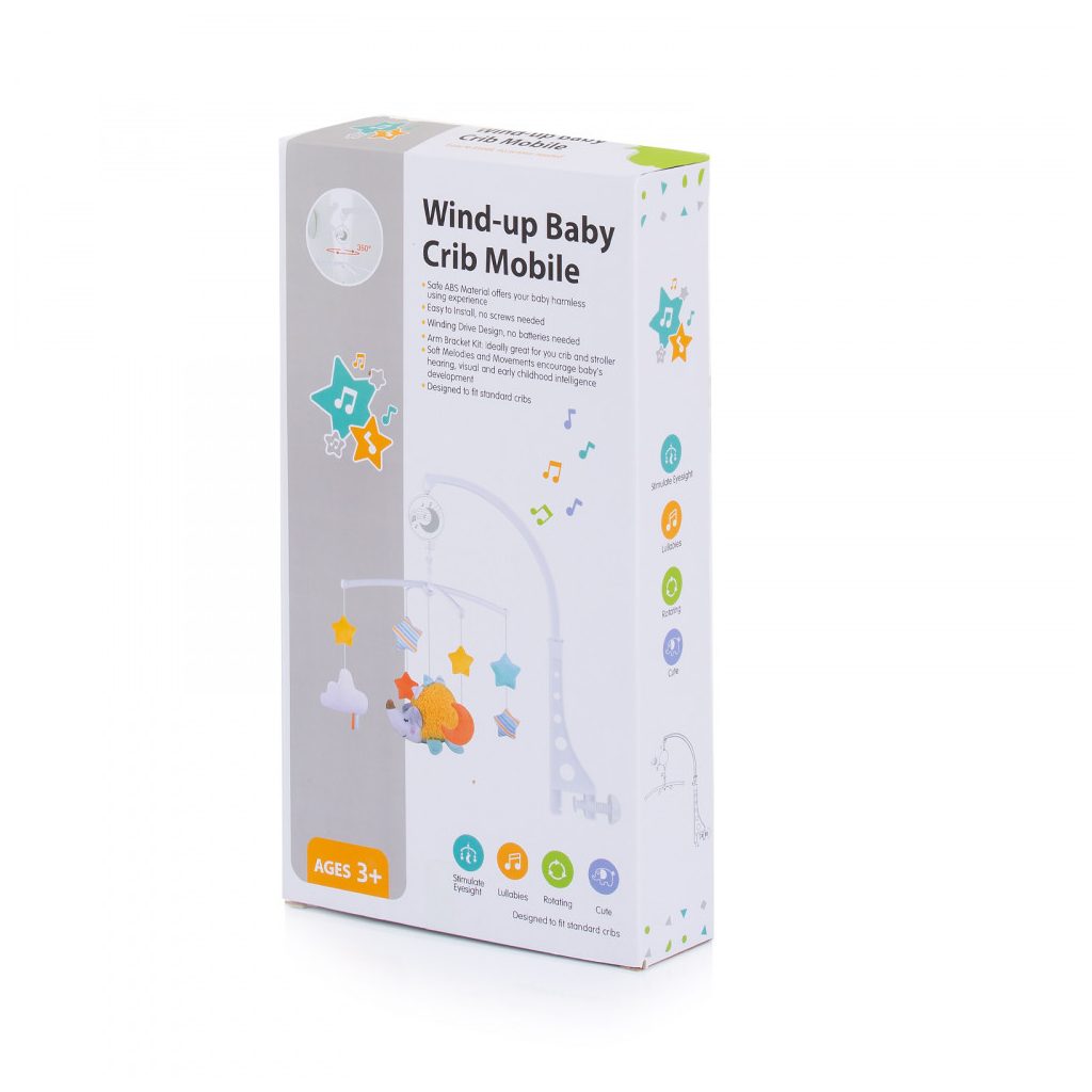 Chipolino Zenélő forgó - Pink elephant