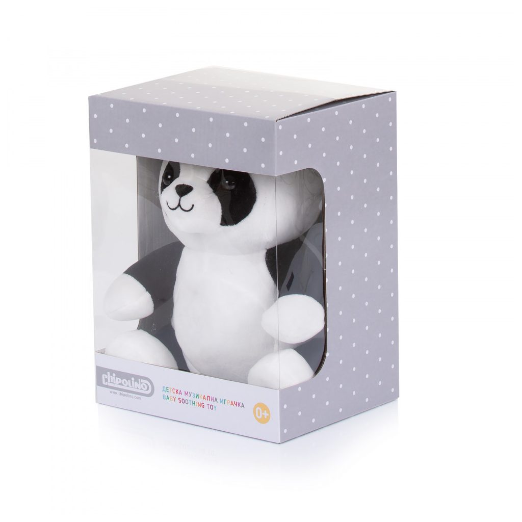 Chipolino Zenélő, világító plüss játék - Panda