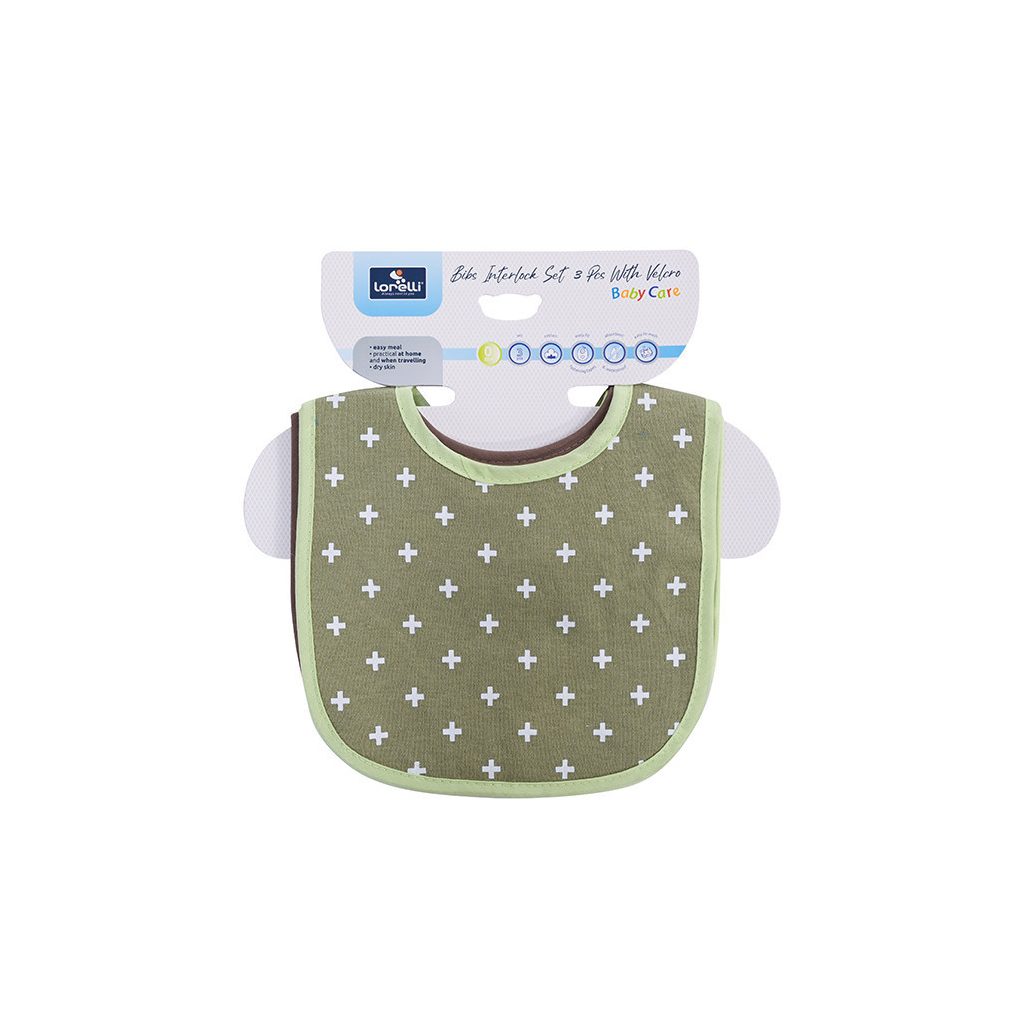 Baby Care 3Darab-os előke, tépőzáros - Uni