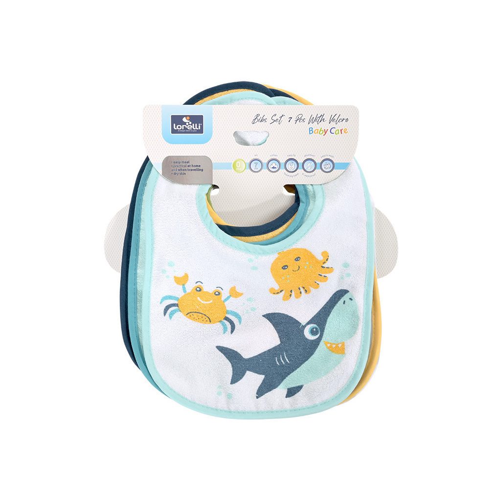 Baby Care 7Darab-os előke, tépőzáros - Uni