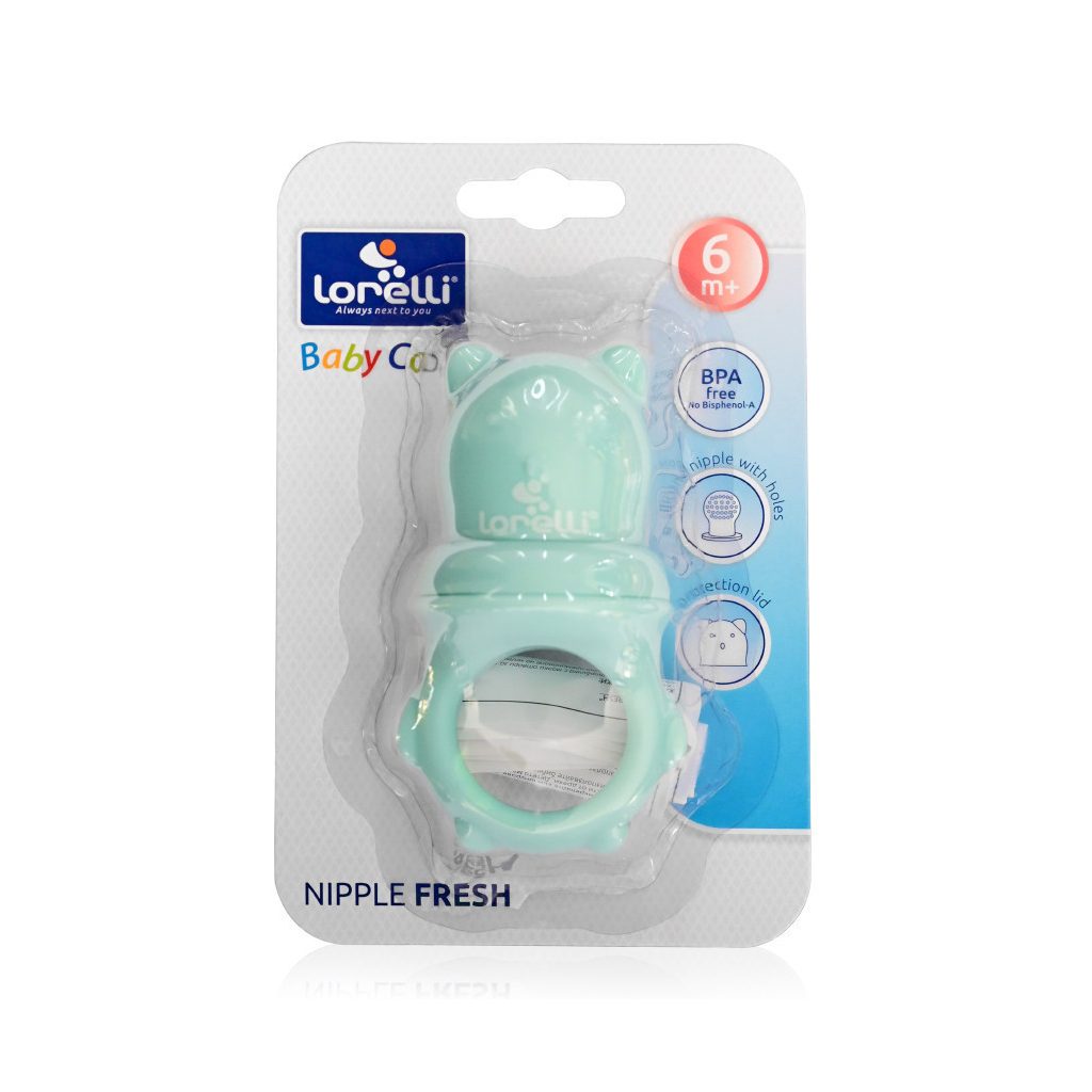 Baby Care etetőháló fogóval - blue/green