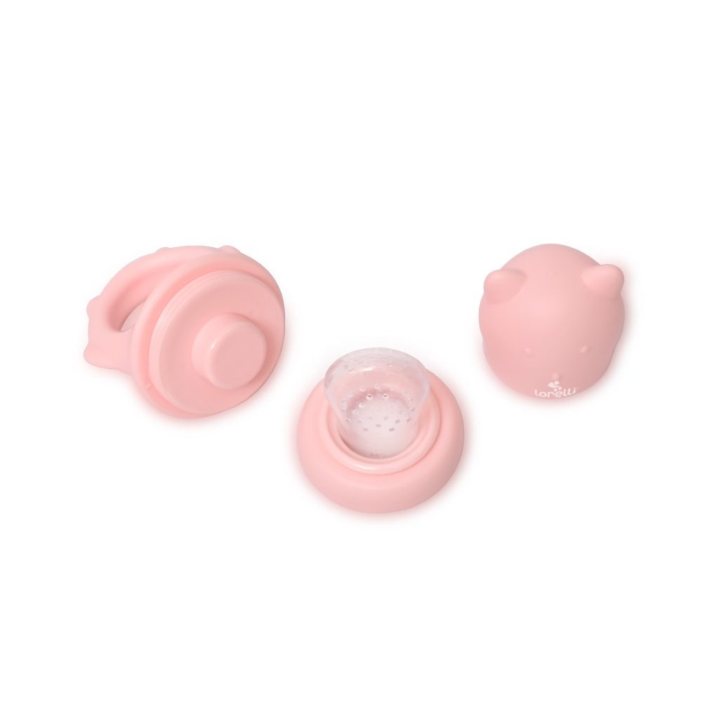 Baby Care etetőháló fogóval - pink