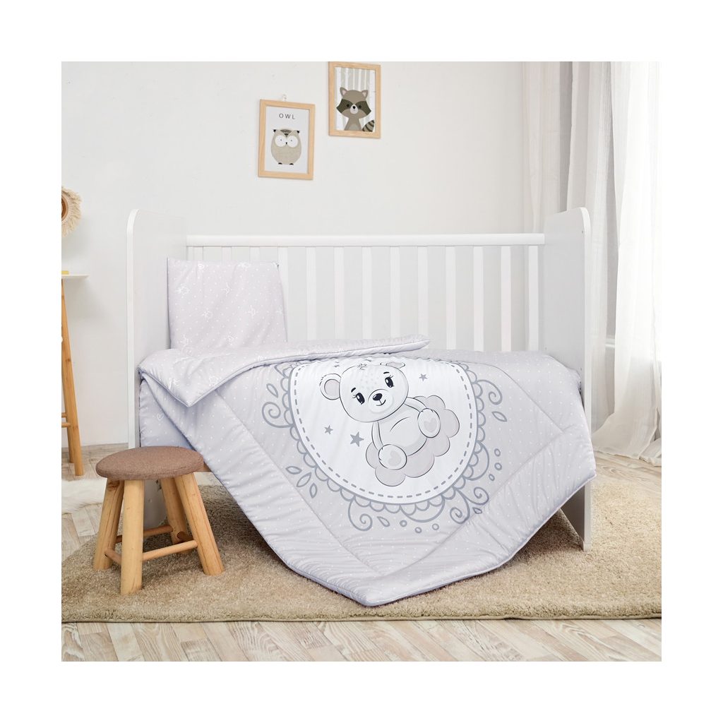 Lorelli 3 részes ágynemű garnitúra - Little Bear Grey