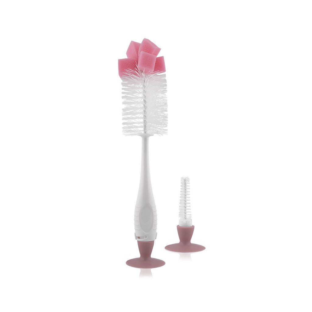 Lorelli cumi és cumisüvegmosó kefe - Blush pink