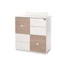 Lorelli Cupboard pelenkázó komód - White & Amber
