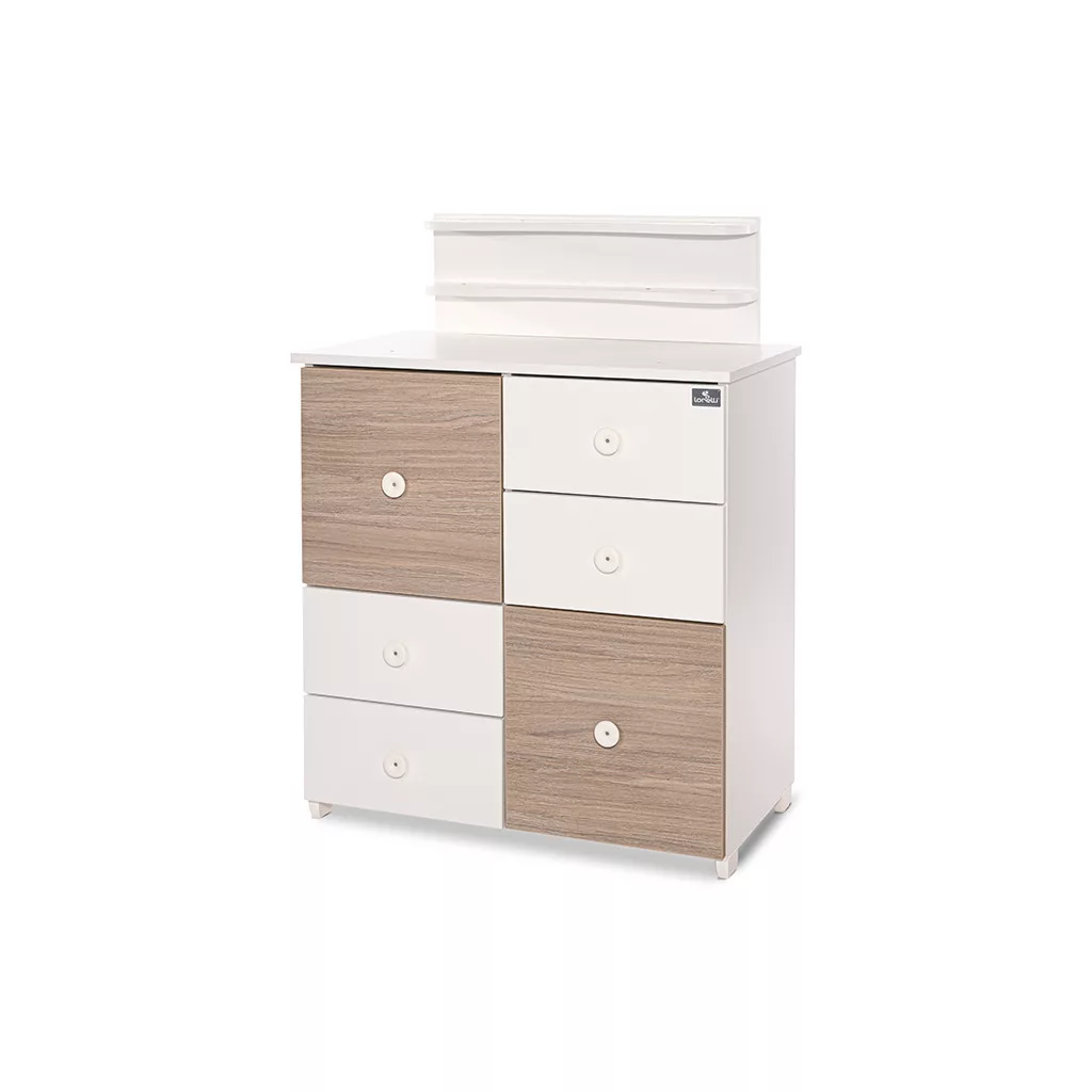 Lorelli Cupboard pelenkázó komód - White & Amber