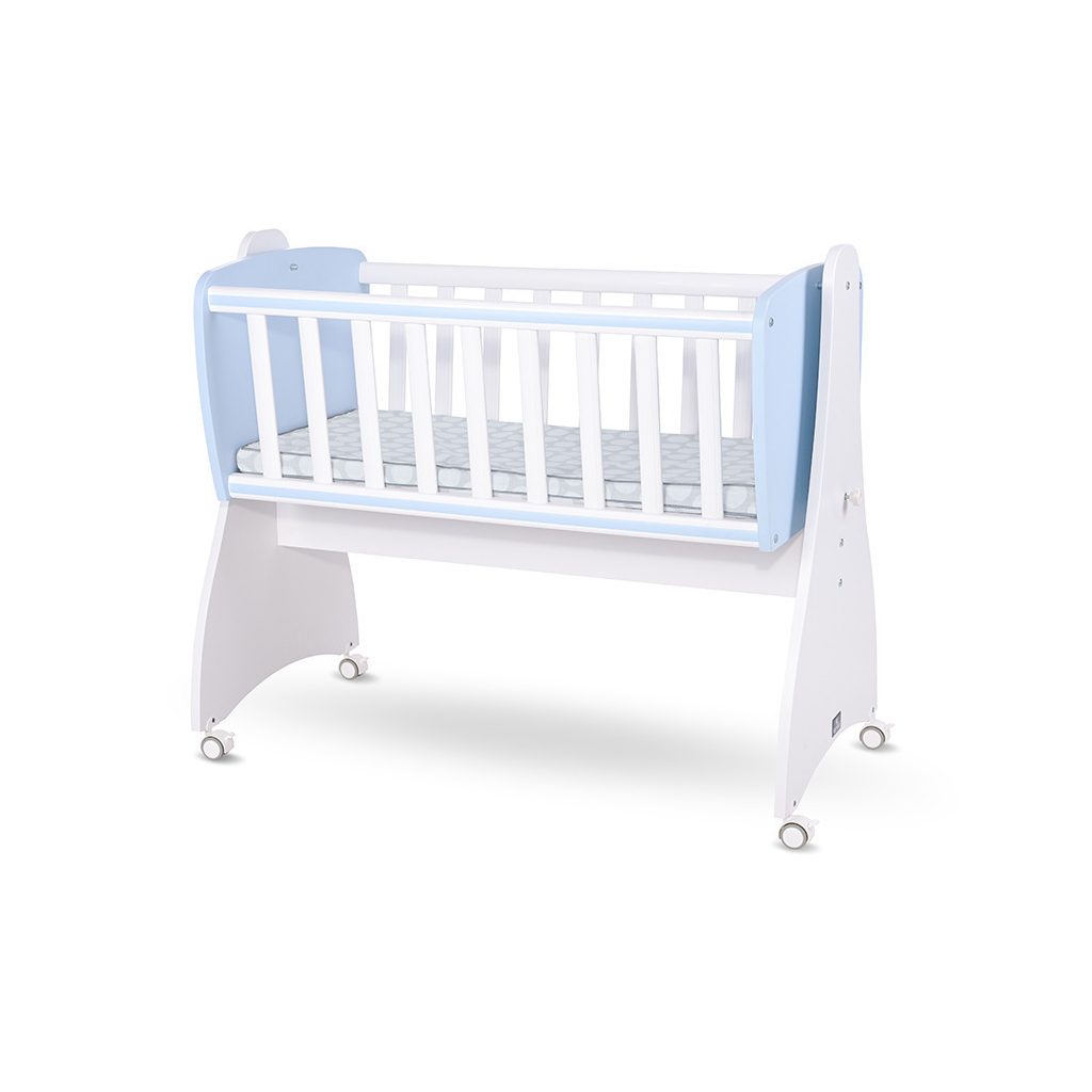 Lorelli First Dreams ringatható bölcső 105x55 - White / Baby Blue New