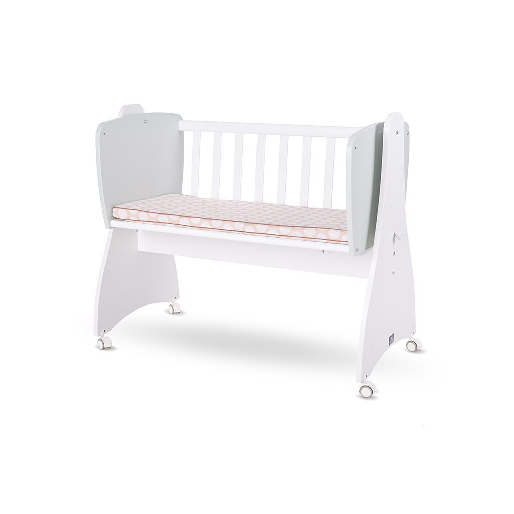 Lorelli First Dreams ringatható bölcső 105x55 - White / Milky Green New