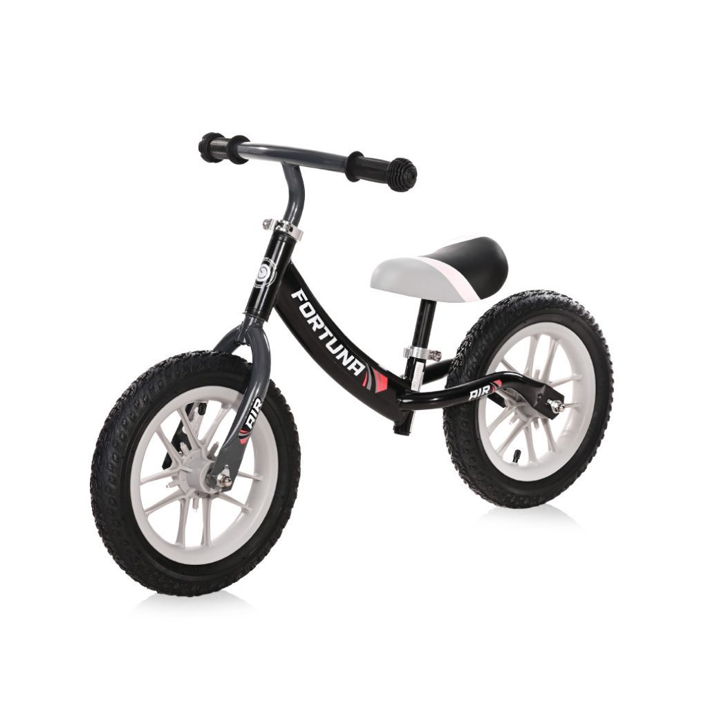 Lorelli Fortuna Air futóbicikli világító kerékkel - Grey&Black