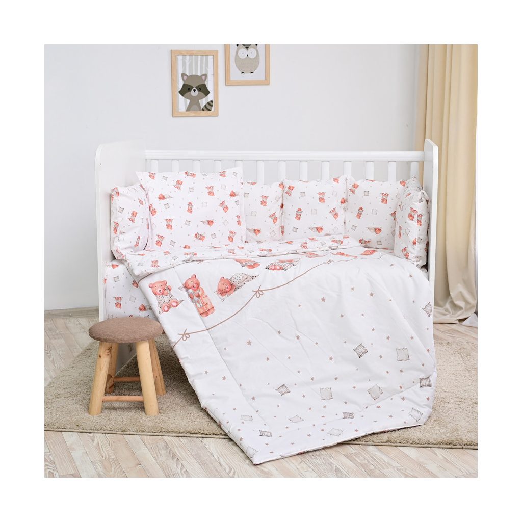 Lorelli Lilly ágynemű garnitúra 60x120 - Bears & Pillows Beige