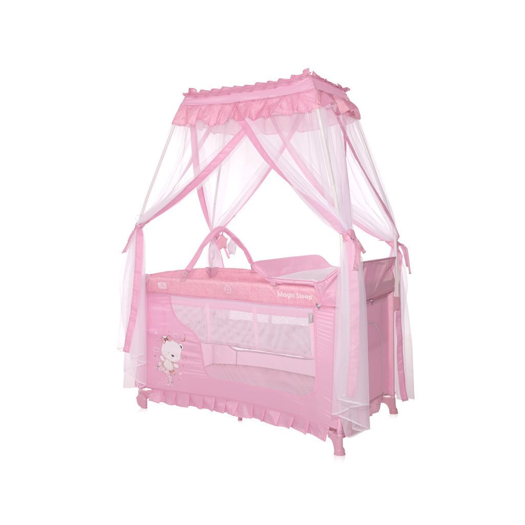 Lorelli Magic Sleep utazóágy - Mellow Rose Ballerina Bear