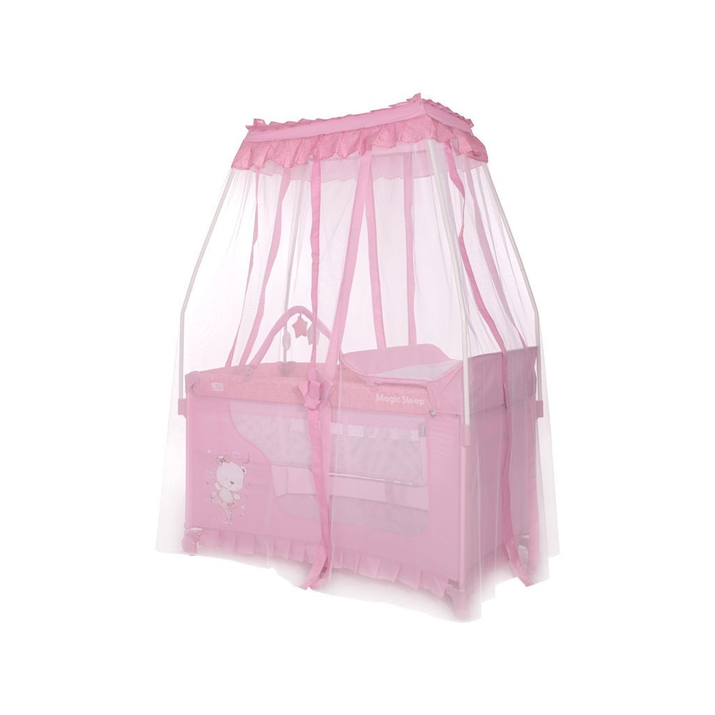 Lorelli Magic Sleep utazóágy - Mellow Rose Ballerina Bear