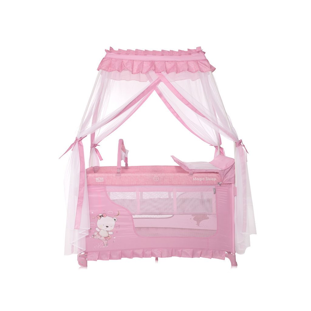 Lorelli Magic Sleep utazóágy - Mellow Rose Ballerina Bear