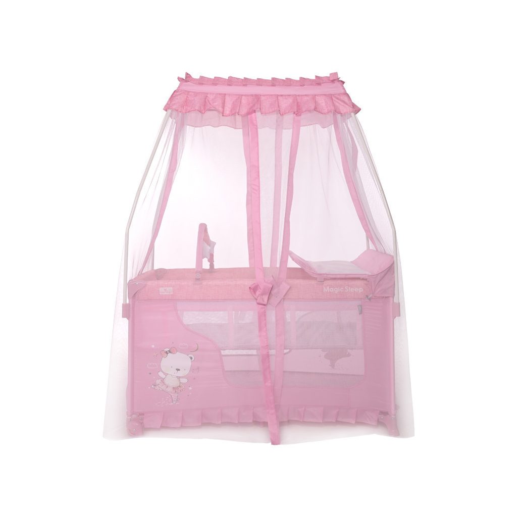 Lorelli Magic Sleep utazóágy - Mellow Rose Ballerina Bear