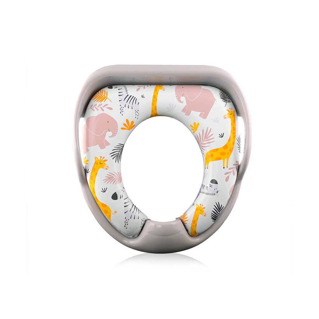 Lorelli párnázott WC szűkítő - Grey Animals