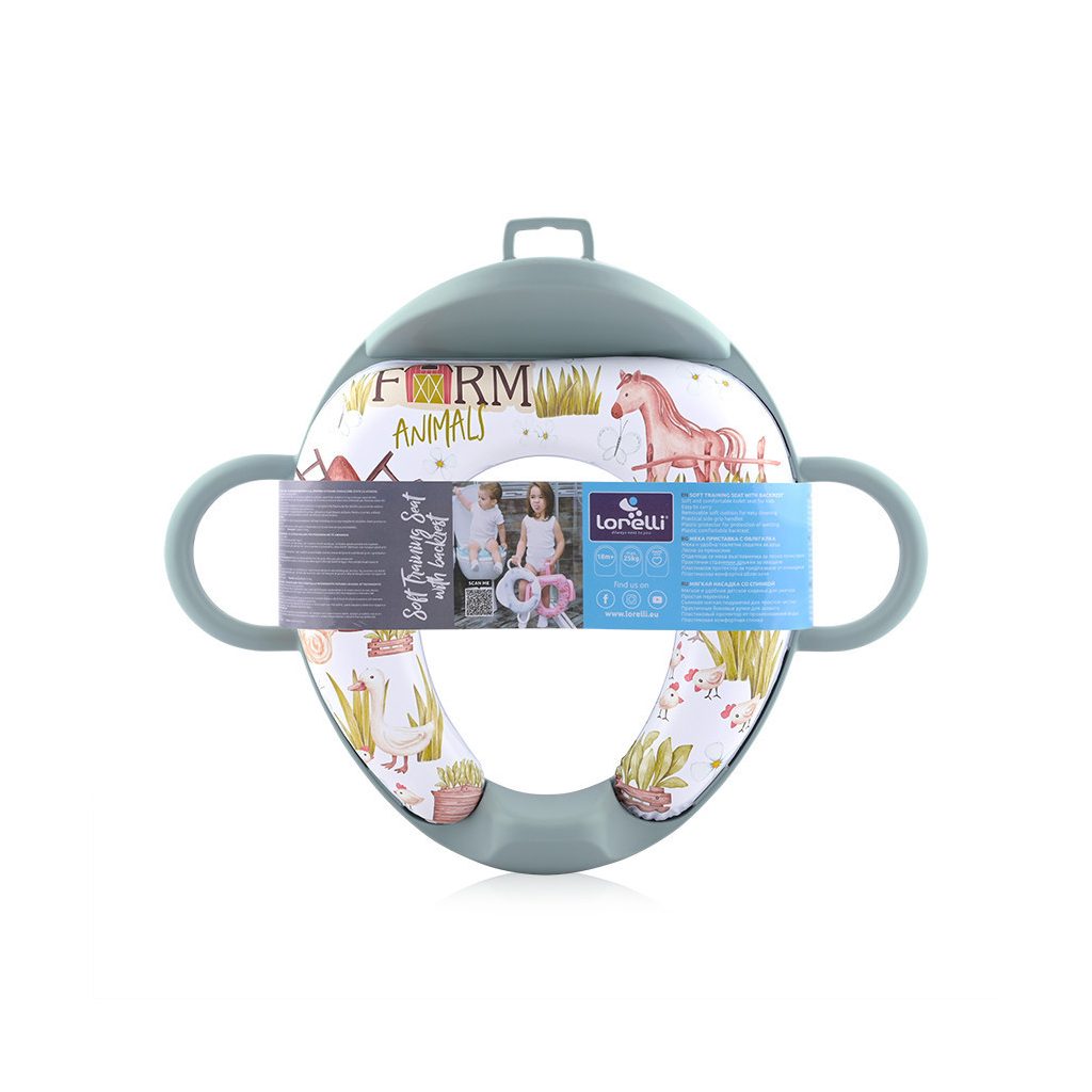 Lorelli párnázott WC szűkítő háttámlával - Green Farm
