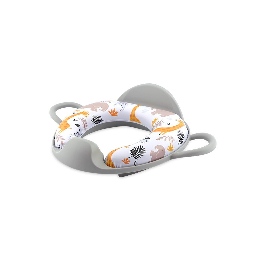 Lorelli párnázott WC szűkítő háttámlával - Grey Animals