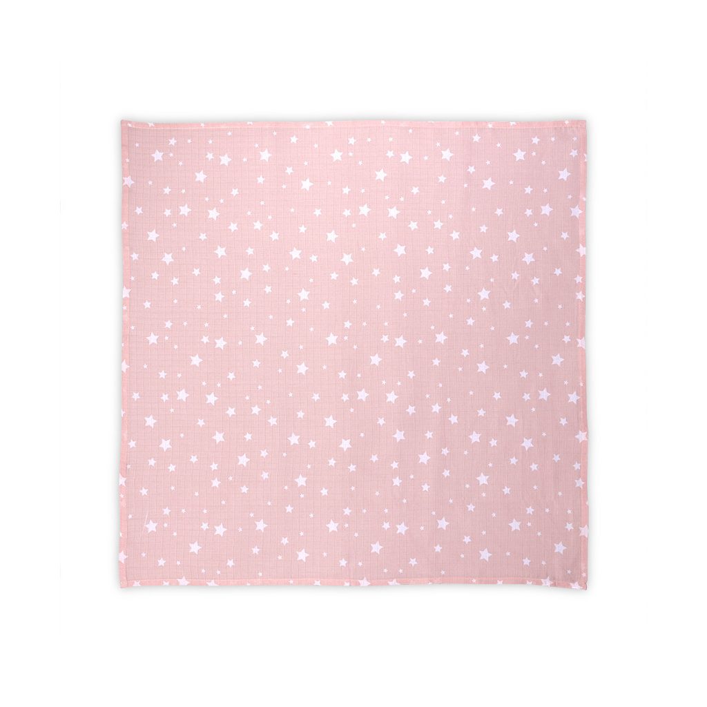Lorelli Muszlin takaró 80x80 cm - Rose With Stars