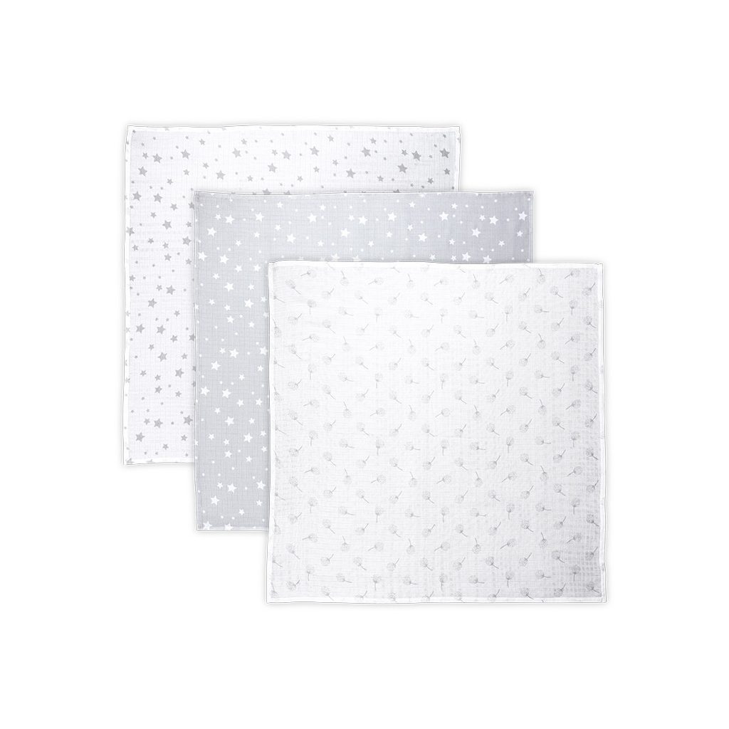 Lorelli Muszlin takaró 80x80 cm - Trio Grey Mix