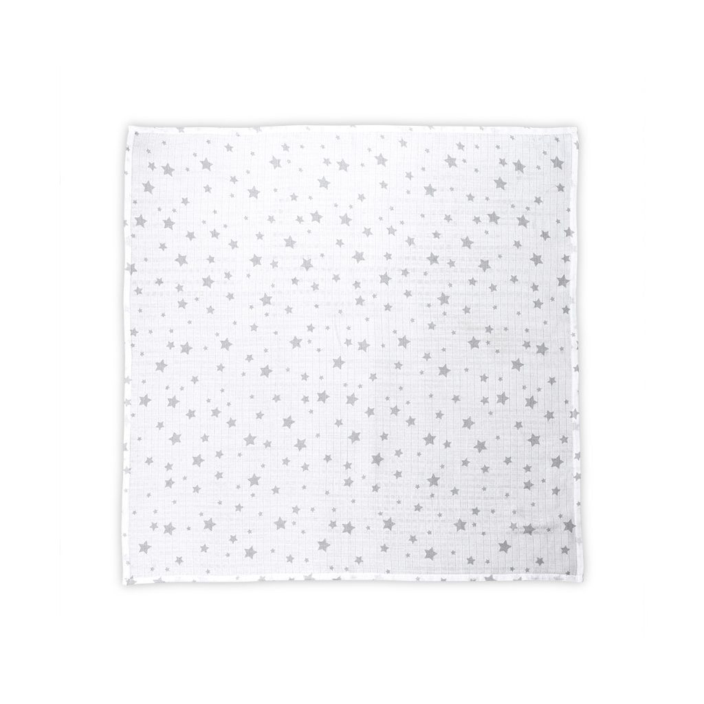 Lorelli Muszlin takaró 80x80 cm - White With Grey St