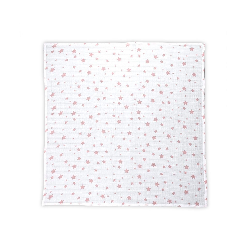 Lorelli Muszlin takaró 80x80 cm - White With Rose St