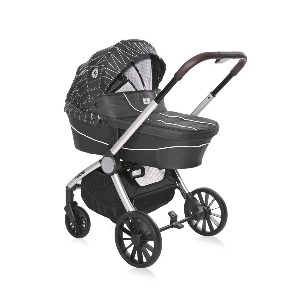 Lorelli Ramona 3 az 1-ben multifunkciós babakocsi (2 doboz) - Silver Stripe