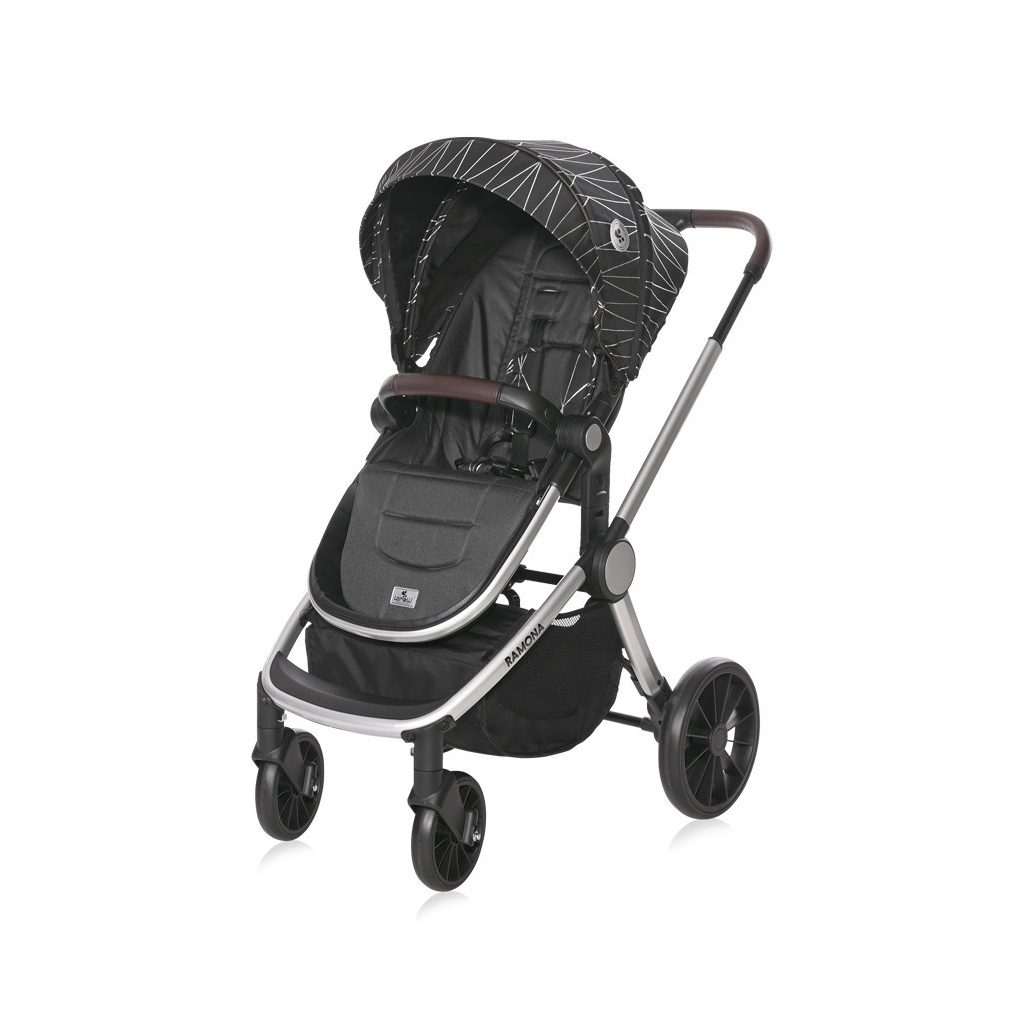 Lorelli Ramona 3 az 1-ben multifunkciós babakocsi (2 doboz) - Silver Stripe