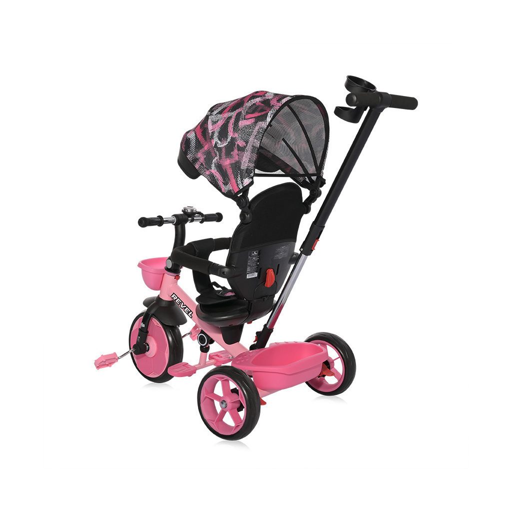 Lorelli Revel tricikli - Pink Grunge
