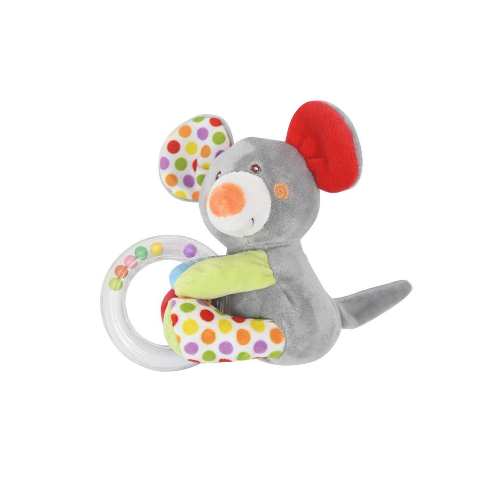 Lorelli Toys Plüss gyűrűs játék - Egér