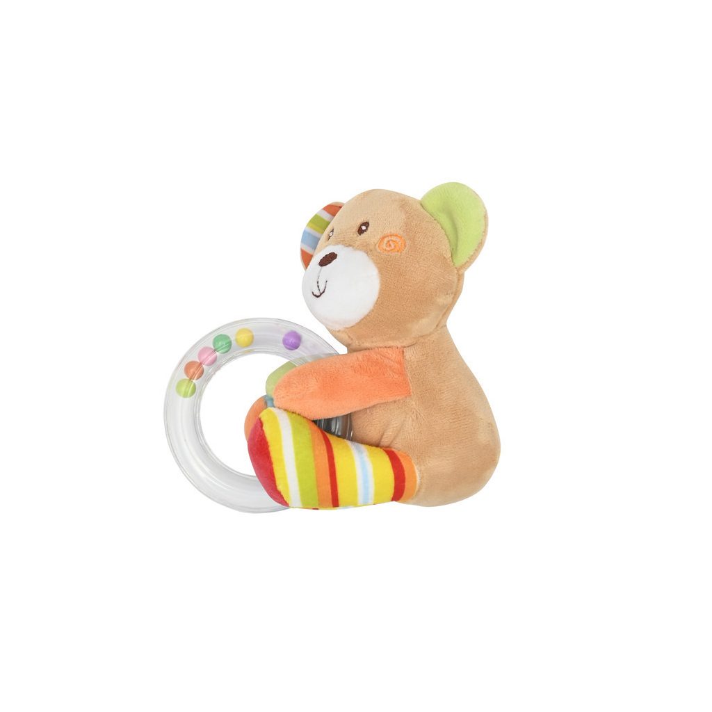 Lorelli Toys Plüss gyűrűs játék - Maci