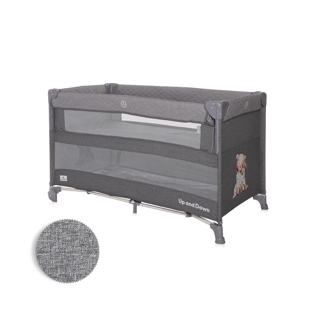 Lorelli Up and Down multifunkciós utazóágy - Cool Grey Bear