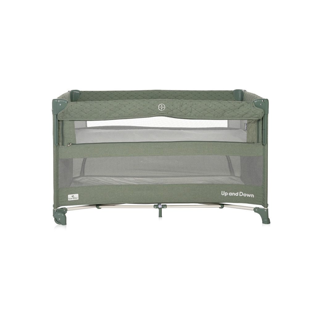 Lorelli Up and Down multifunkciós utazóágy - Iceberg Green Teddy Bear
