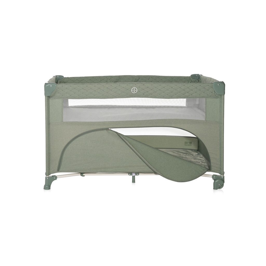 Lorelli Up and Down multifunkciós utazóágy - Iceberg Green Teddy Bear