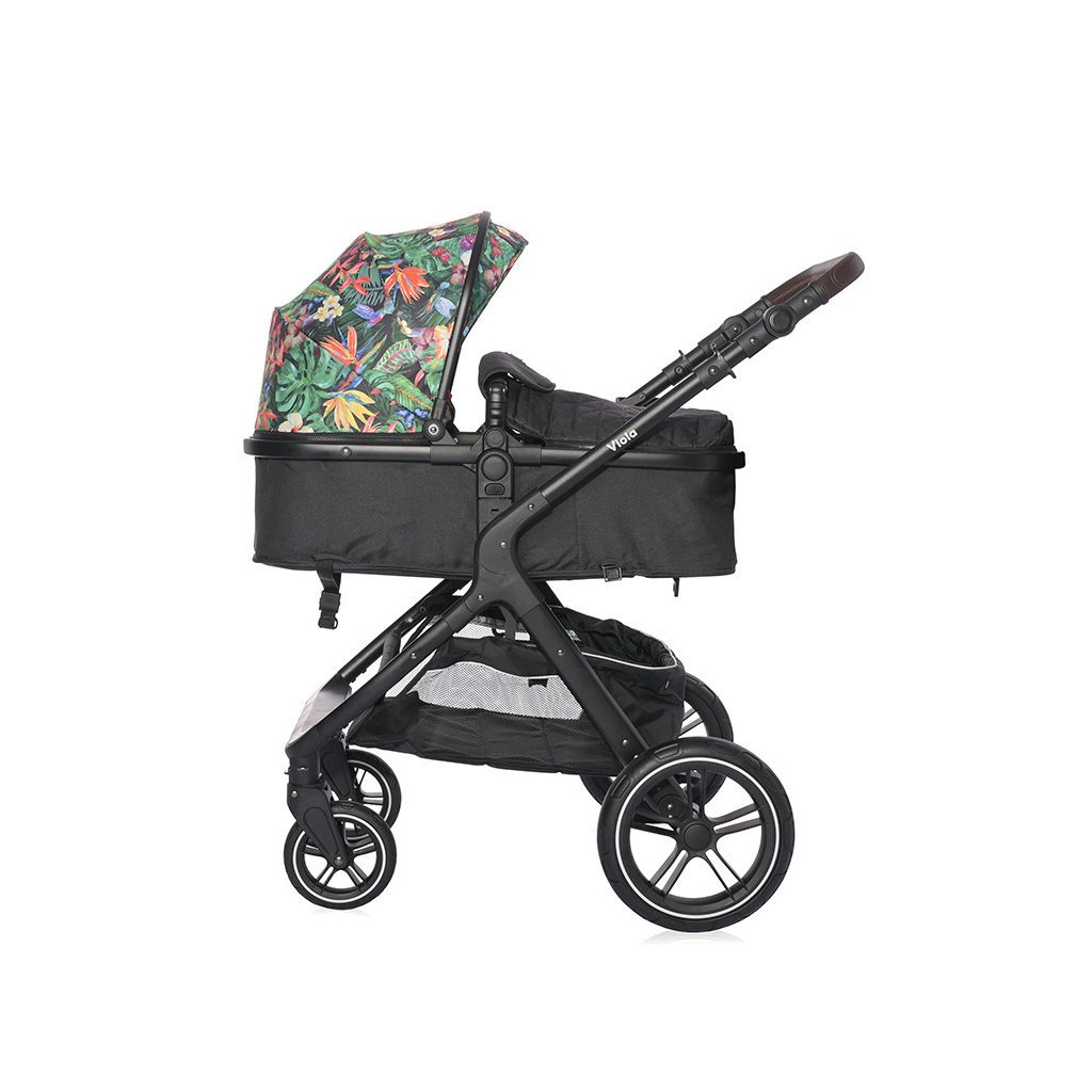 Lorelli Viola babakocsi mózessé alakítható sportrésszel- Tropical Flowers
