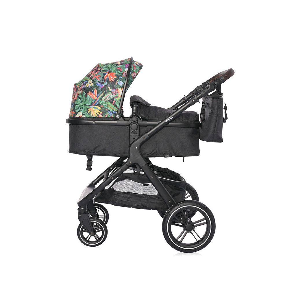 Lorelli Viola babakocsi mózessé alakítható sportrésszel- Tropical Flowers